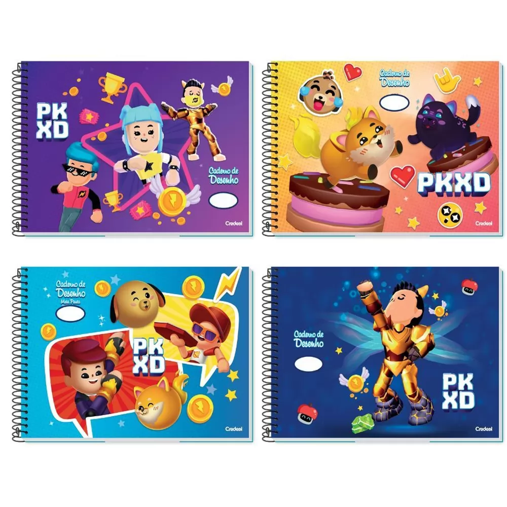 CADERNO DE DESENHO 80 FLS PK XD- CREDEAL