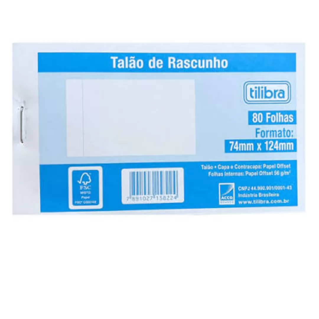 RASCUNHO C/SERRILHA 80F- TILIBRA