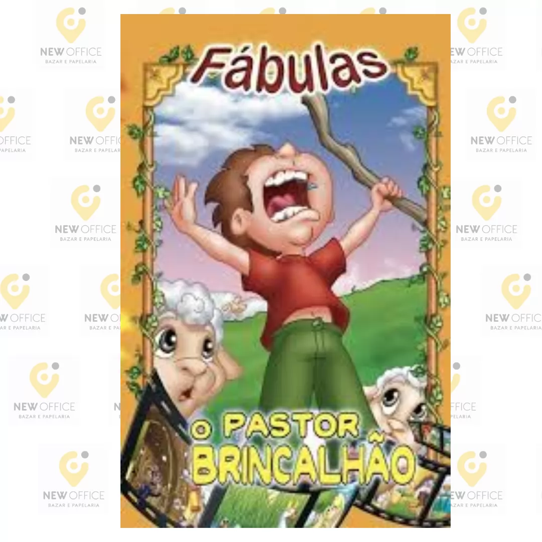 LIVRO INFANTIL FÁBULAS O PASTOR BRINCALHÃO- BICHO ESPERTO