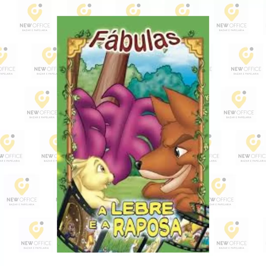 LIVRO INFANTIL FÁBULAS A LEBRE E A RAPOSA - BICHO ESPERTO