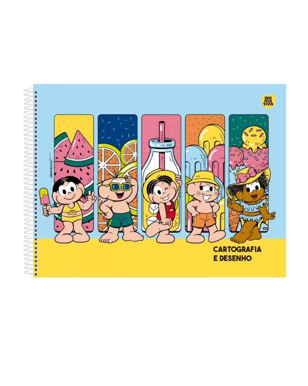 CADERNO CARTOGRAFIA E DESENHO 1/1 ESPIRAL 60F MONICA - SÃO DOMINGOS