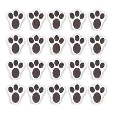 PACOTE C/64UN DE ADESIVOS PATINHAS MARROM 3,5CM- PRODAC