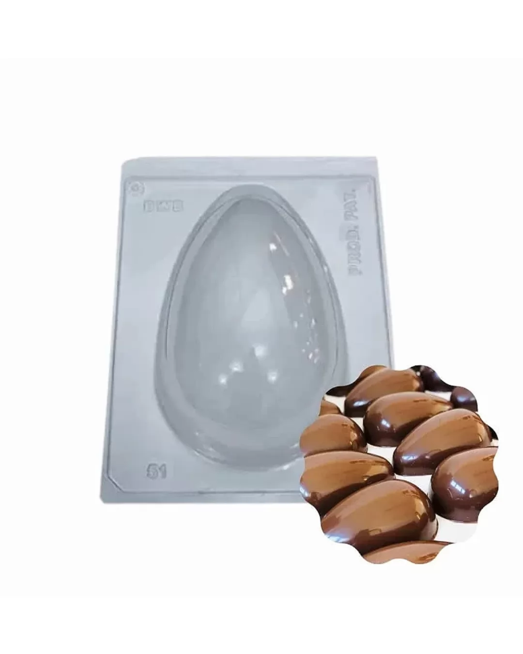 FORMA DE OVO LISO C/ SILICONE 500G FP14- PRODAC