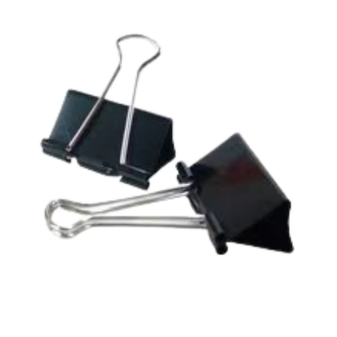 CLIPES PARA PAPEL BINDER 19MM PRETO- UNIDADE