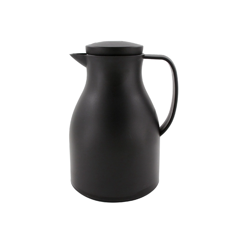 GARRAFA TERMICA COM TRAVA PUMP SILICONE CANADA PRETO 1L - WELLMIX