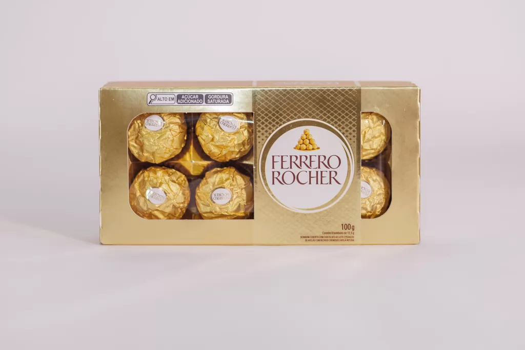 CAIXA COM 8 UNI ROCHER 100G - FERRERO ROCHER