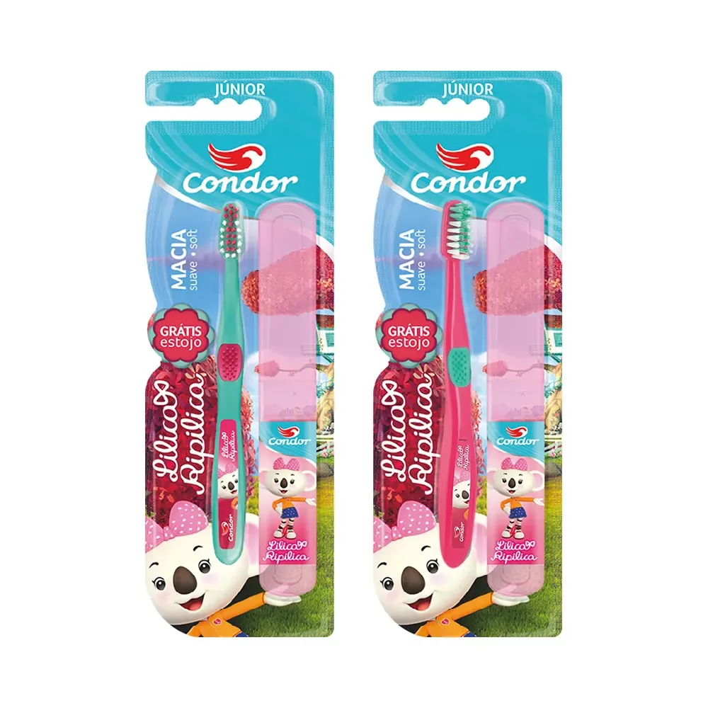 ESCOVA DENTAL LILICA C/ ESTOJO PROTETOR - CONDOR