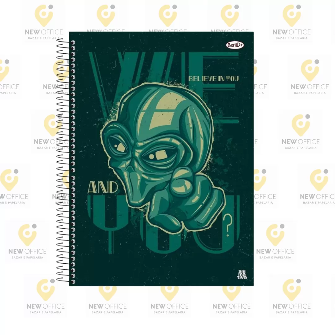 CADERNO UNIV. 1M 80F BOM D+ MASCULINA- SÃO DOMINGOS