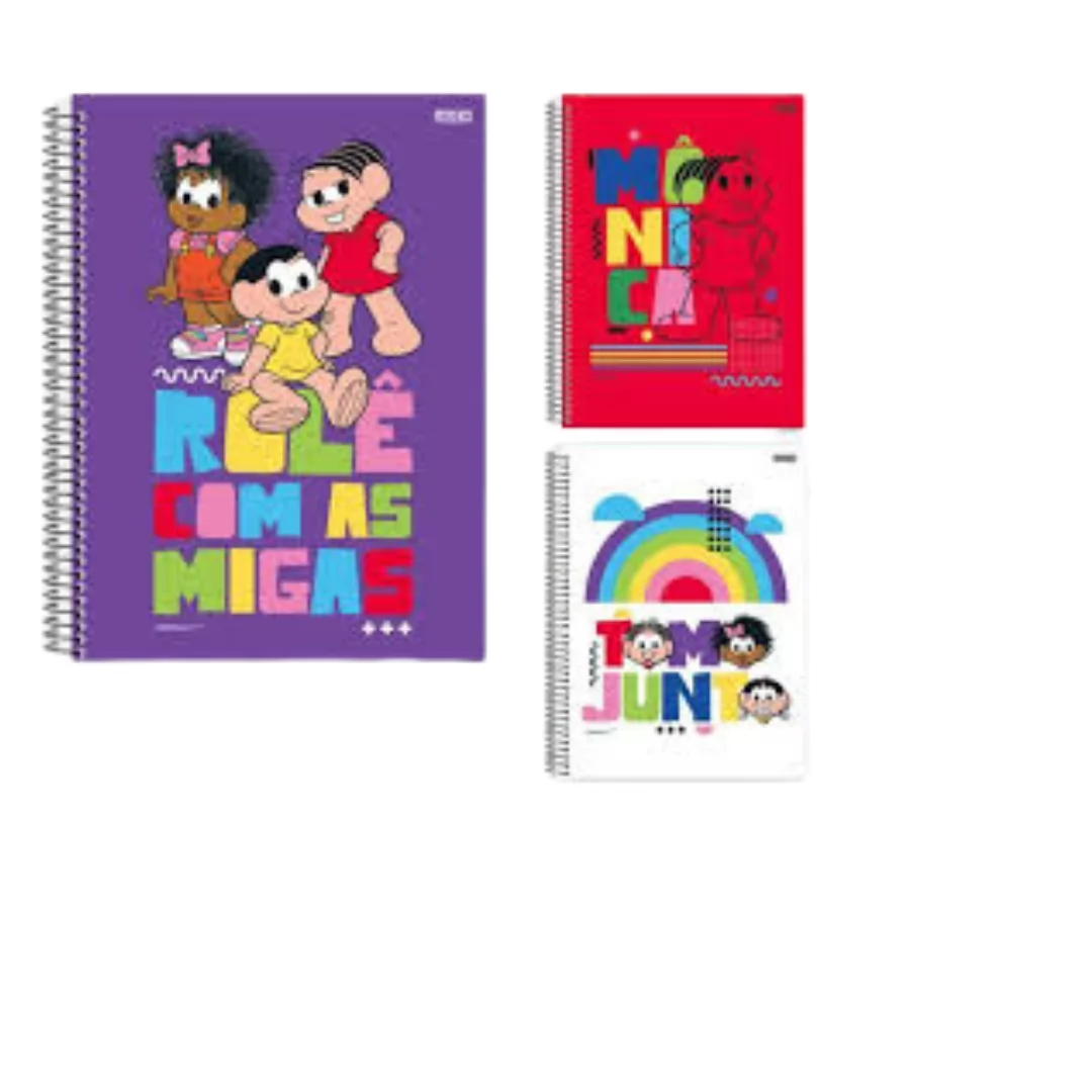 CADERNO UNIV 1M 80F MONICA- SÃO DOMINGOS
