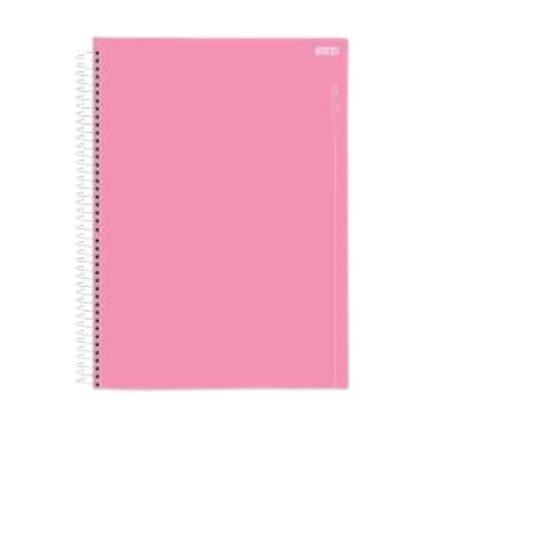 CADERNO  UNIVERSITÁRIO  1M CD 80F COLORS ROSA- SÃO DOMINGOS