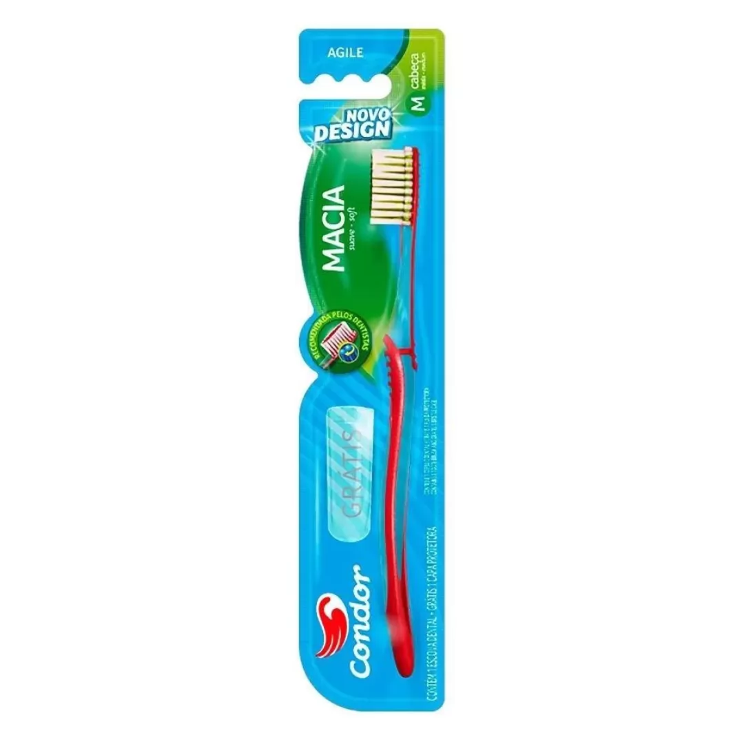 ESCOVA DE DENTE AGILE CORES SORTIDAS-  CONDOR