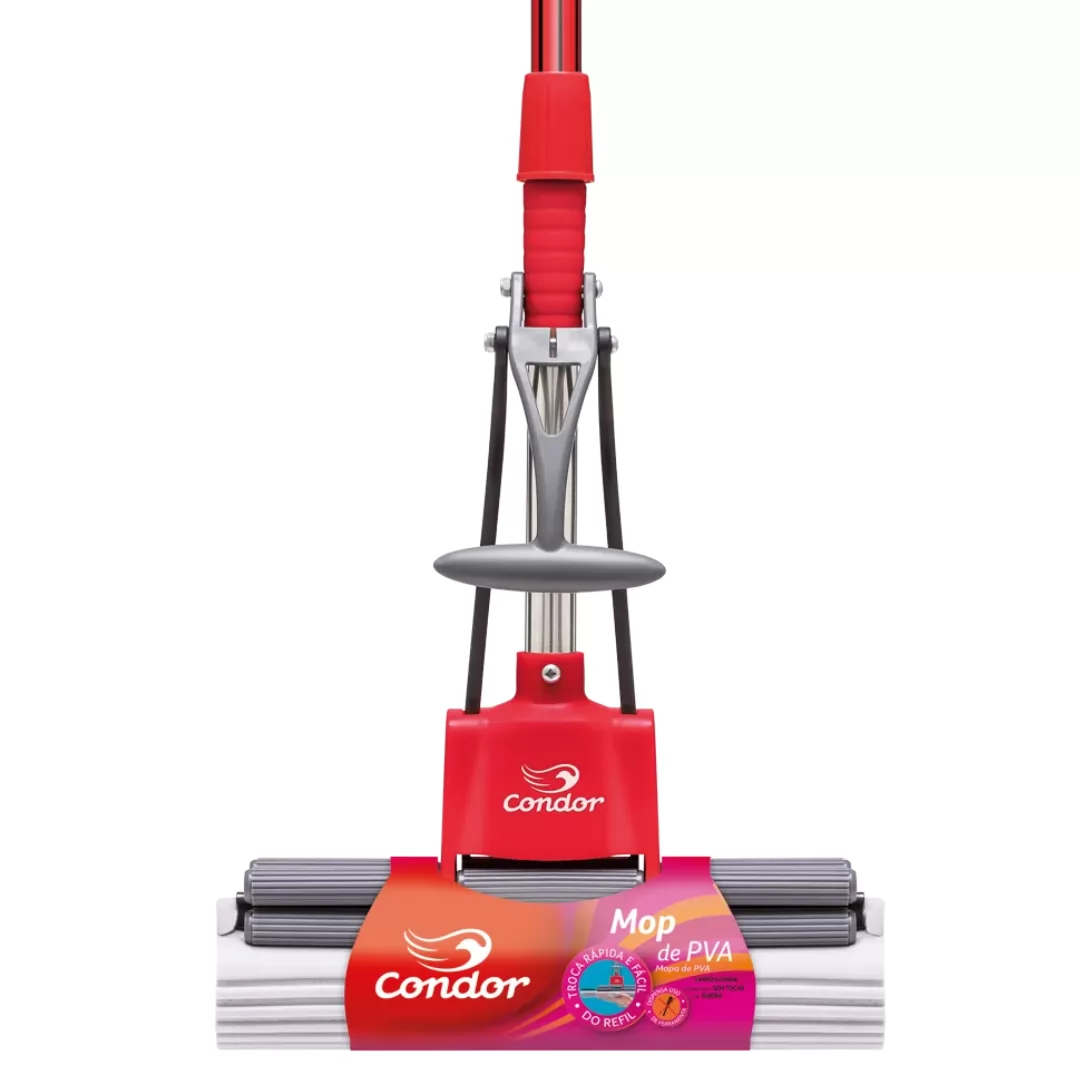 MOP PVA 2 EM 1 LAVA E SECA C/ CABO VERMELHO- CONDOR