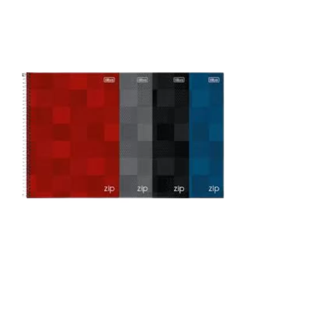 CADERNO UNIVERSITÁRIO ZIP 1M 80F- TILIBRA