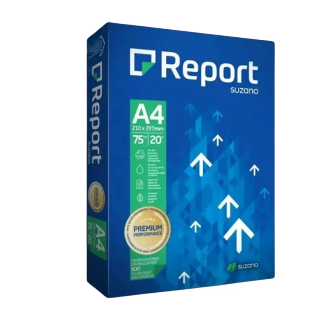 PAPEL A4 SUZANO REPORT PREMIUM 500 FLS (PACOTE)