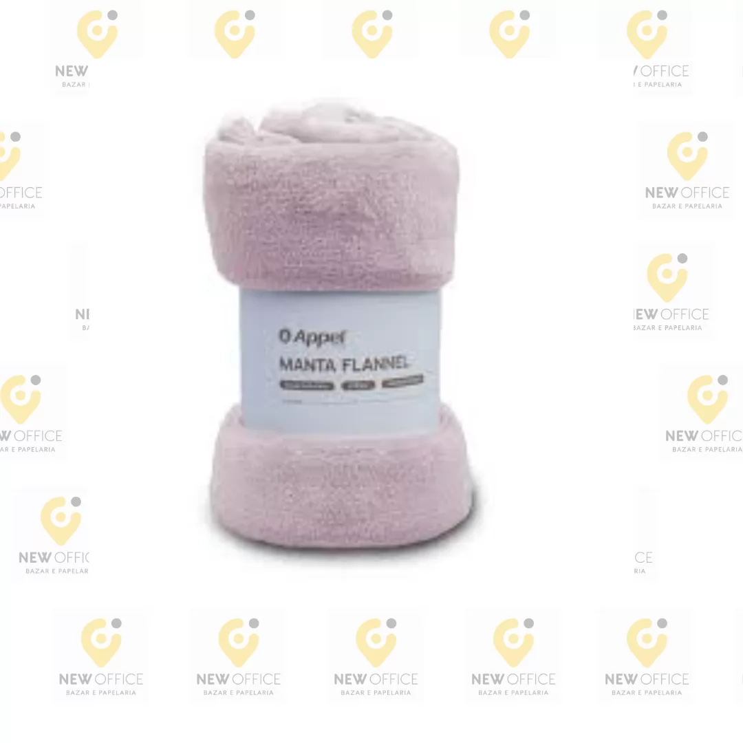 MANTA FLANNEL CASAL 1,80M X 2,20M CLASSIC - MAUVE - APPEL