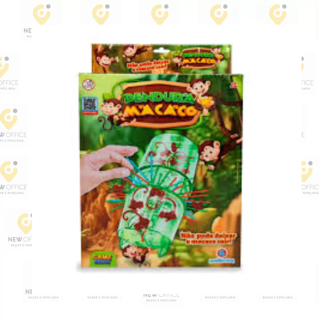 JOGO RECREATIVO MULTIJOGADORES DE PLASTICO PENDURA MACACO-POLIBRINQ