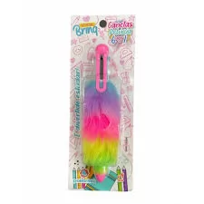 CANETA PELÚCIA ARCO IRIS 6X1 - POLIBRINQ