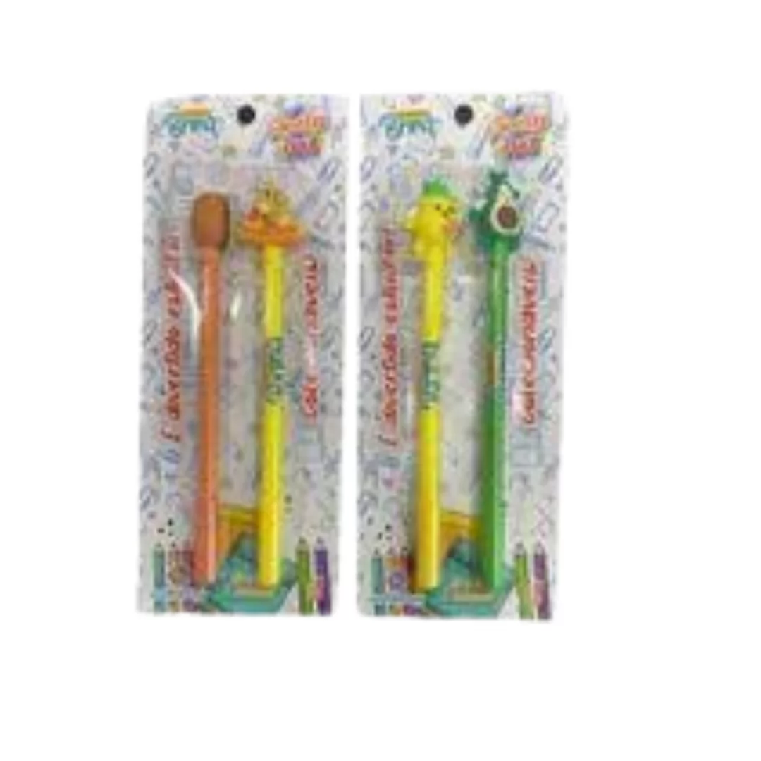 CANETA DIVERTIDA FOOD  - POLIBRINQ
