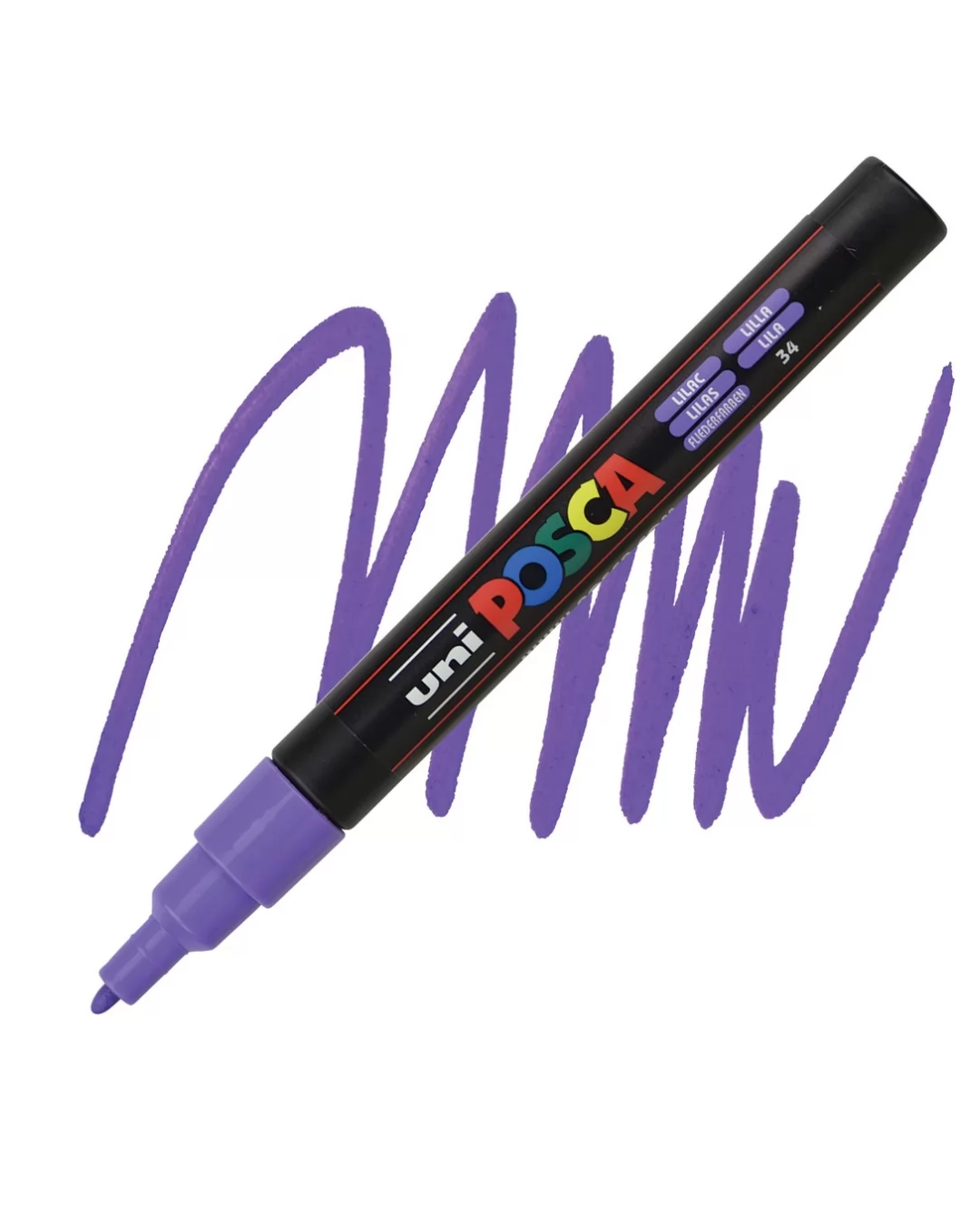 MARCADOR PERMANENTE ATOMICO POSCA LILAS