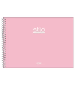 CADERNO DESENHO 80FLS STILO ROSA  - JANDAIA