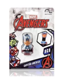 PEN DRIVE AVENGERS MARVEL VINGA CAP AMERICA 8G- MULTILASER