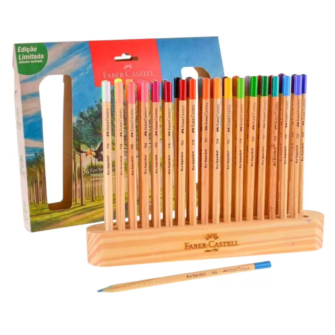 LAPIS DE COR NATURAL EDITION  SUPERSOFT 36 CORES- FABER CASTEL