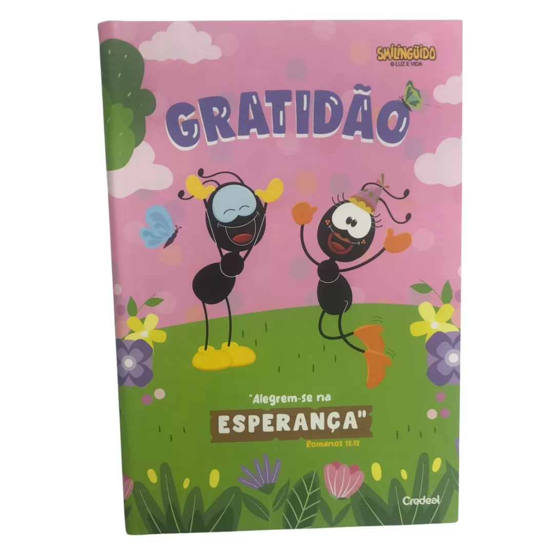 CADERNO BROCHURA 1/4 COSTURADA  80 FLS SMILINGUIDO- CREDEAL