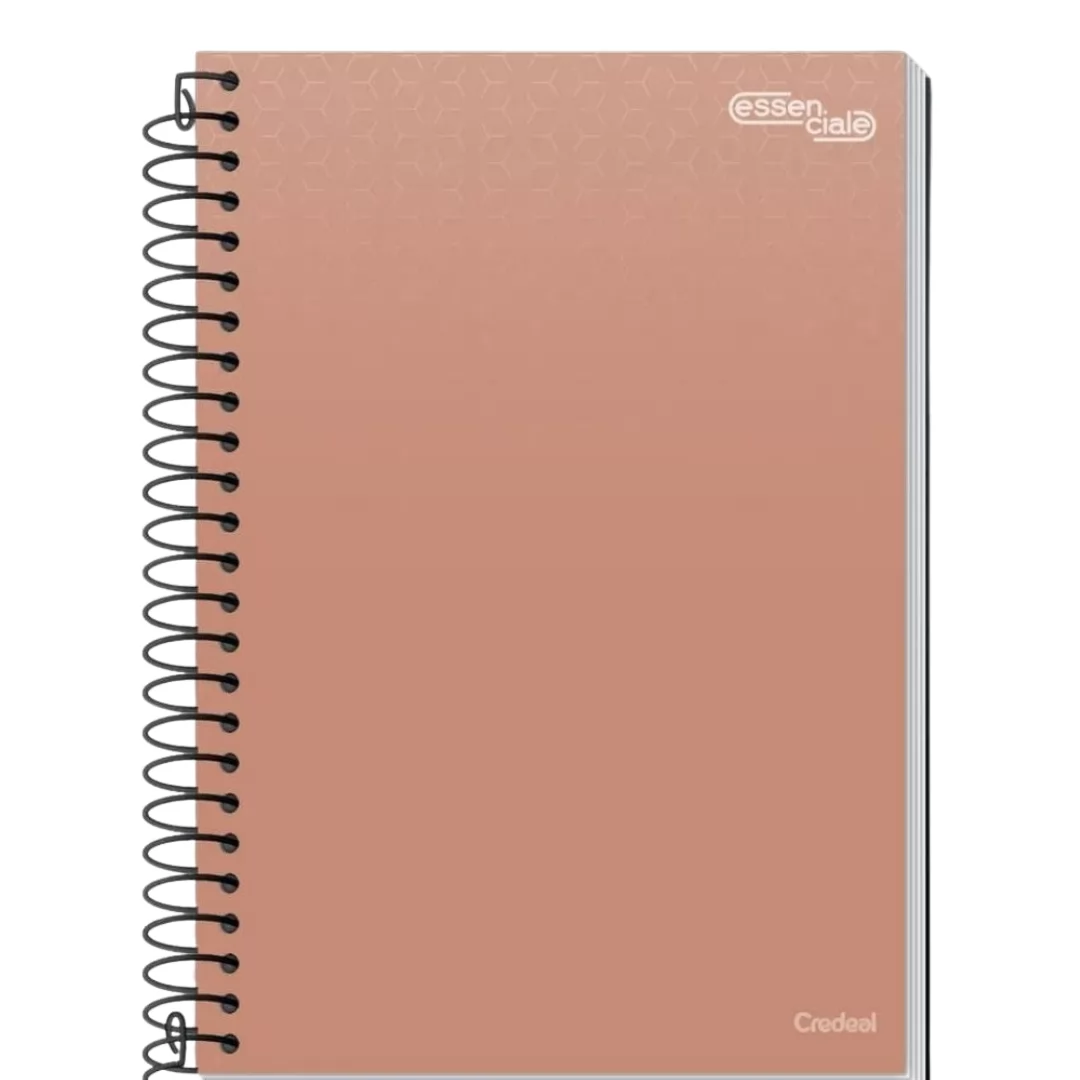 CADERNO  UNIVERSITÁRIO 1M 80 FLS ESSENCIALE COLORS ROSA- CREDEAL
