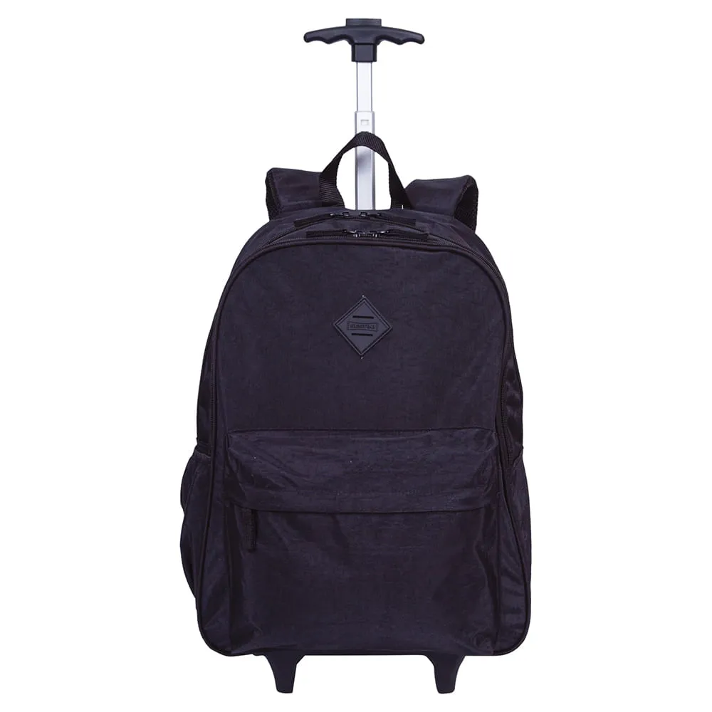 MOCHILA DE RODINHA EXTERNO ROLLING CRINKLE PRETO- SESTINI
