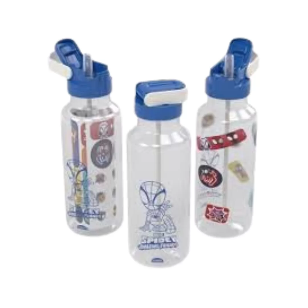 GARRAFA FUN TP AUTOMATICA SPIDEY 600 ML-  PLASÚTIL