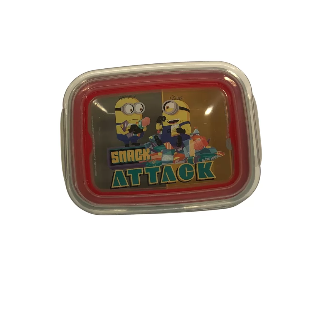 MARMITA TRAVA MINIONS 630ML-  PLASÚTIL