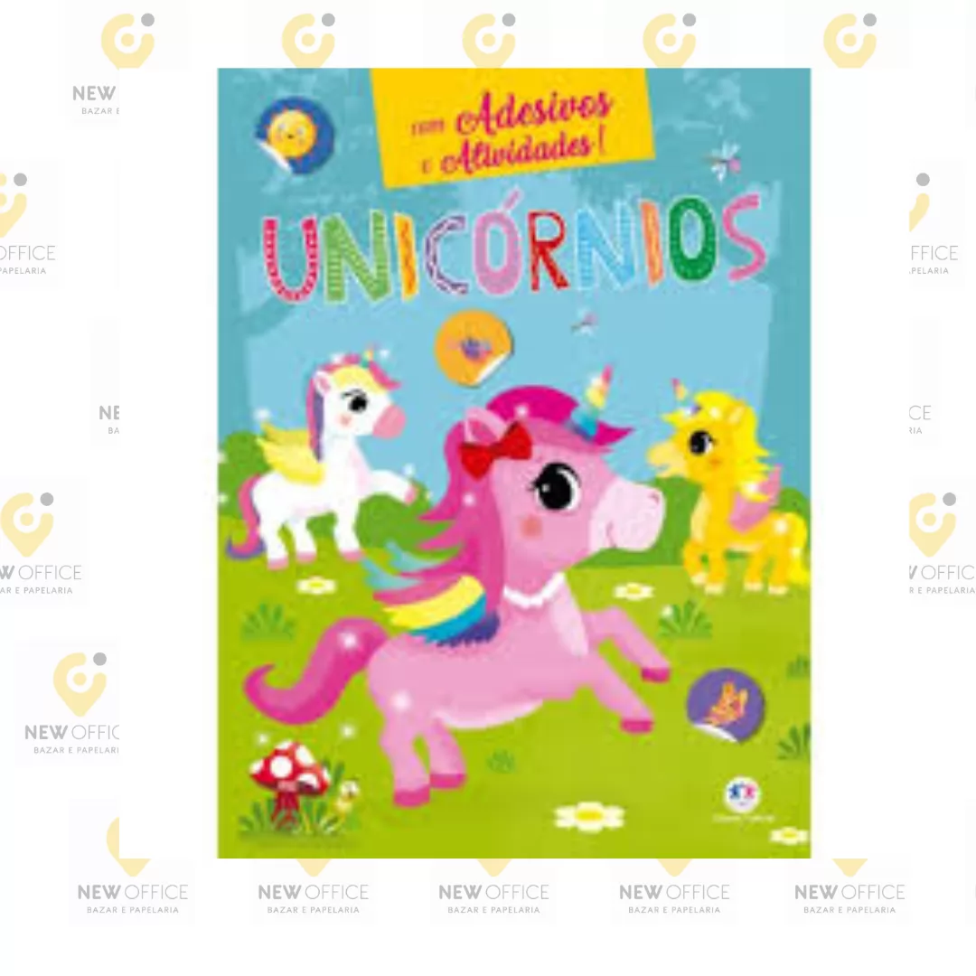 LIVRO DE ATIVIDADES E ADESIVOS UNICORNIOS- CIRANDA CULTURAL
