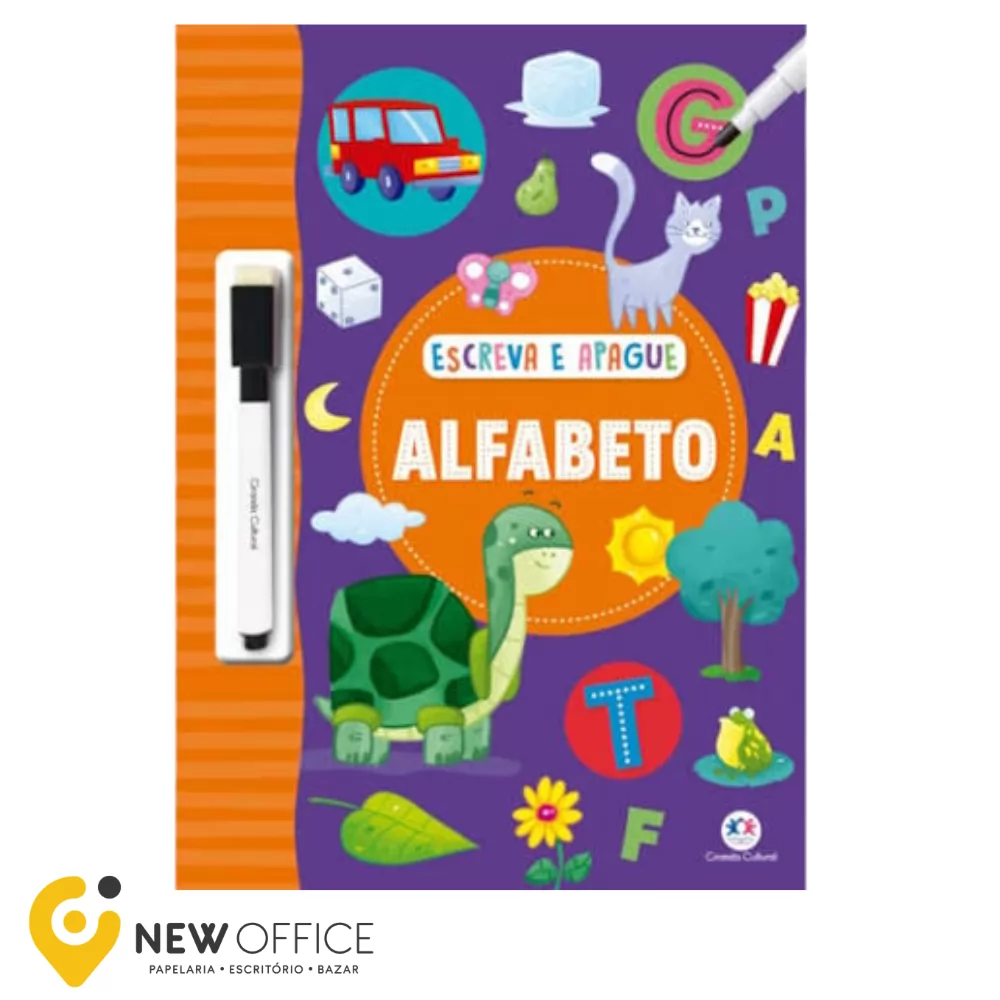 LIVRO ESCREVE E APAGUE ALFABETO- CIRANDA CULTURAL