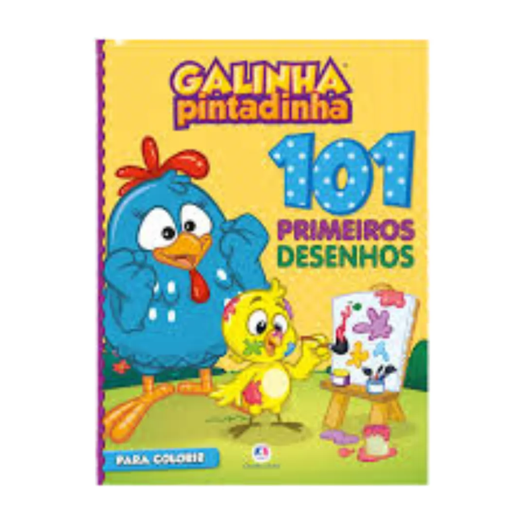 LIVRO 101 PRIMEIROS DESENHOS - GALINHA PINTADINHA-CIRANDA CULTURAL
