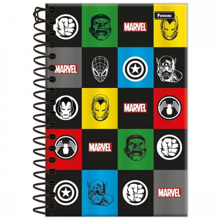 CADERNO UNIVERSITÁRIO 80F 1M MARVEL- FORONI