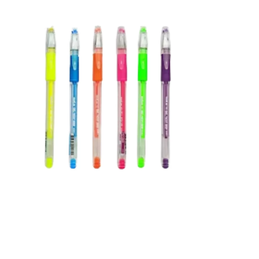 CANETA GEL GRIP NEON AZ CL - MOLIN