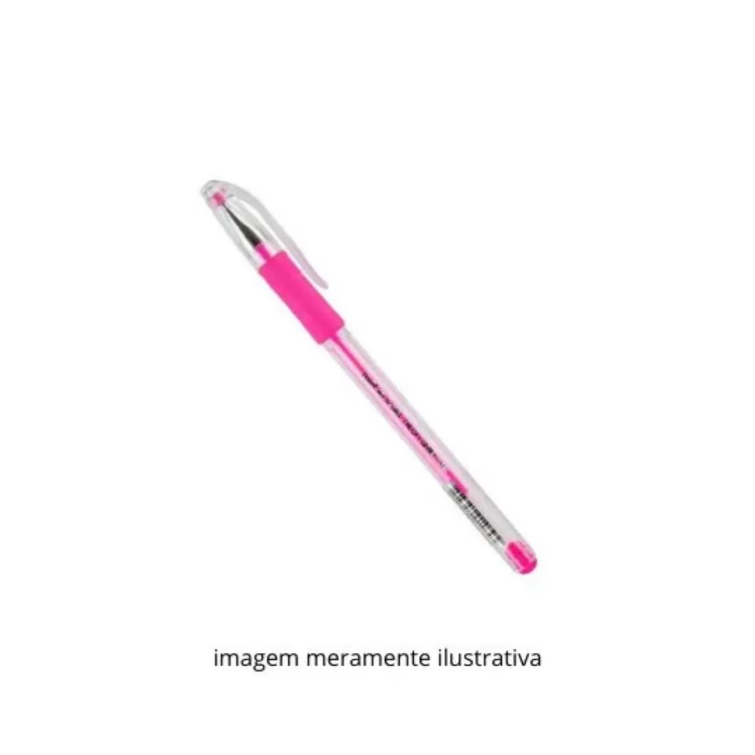 CANETA GEL GRIP NEON ROSA 0.7MM- MOLIN