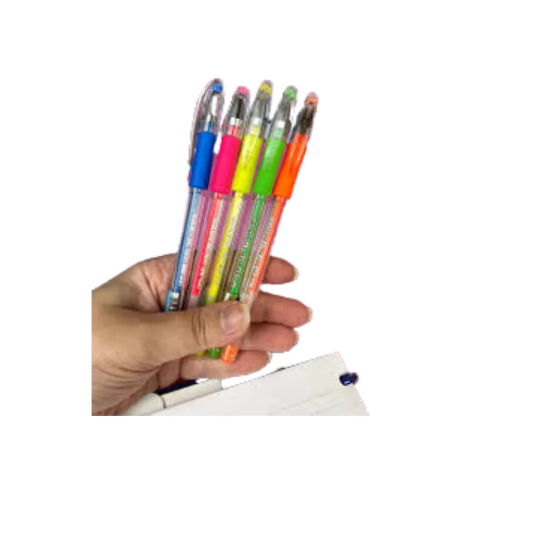 CANETA GEL GRIP NEON AMARELO - MOLIN