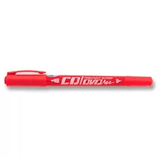 MARCADOR PERM.CD/DVD-MULTI PONTA  VERMELHO 1MM E 0,5MM - MOLIN