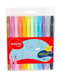 MARCADOR PASTEL BRUSH DUO PONTA DE FELTRO BT - MOLIN