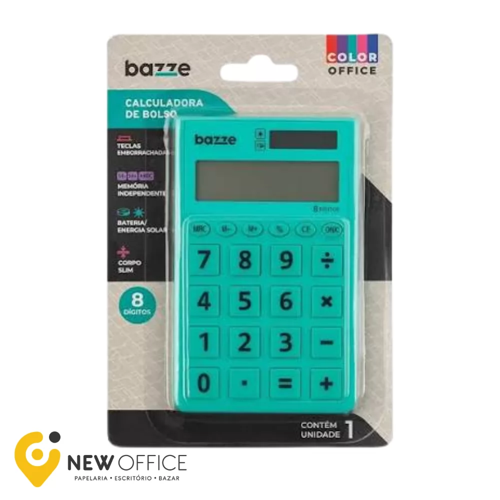 CALCULADORA BOLSO TURQUEZA - BAZZE