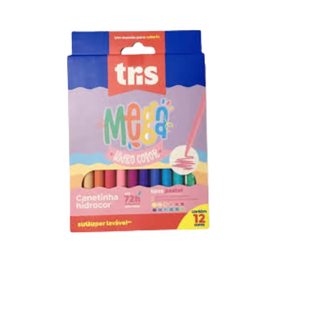 HIDROCOR  MEGAHIDRO PASTEL 12 UNI- TRIS