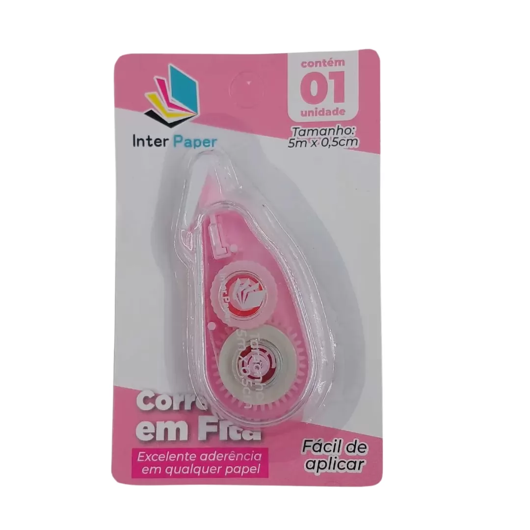 CORRETIVO EM FITA 10MX0,5CM INTER PAPER- INTERPONTE
