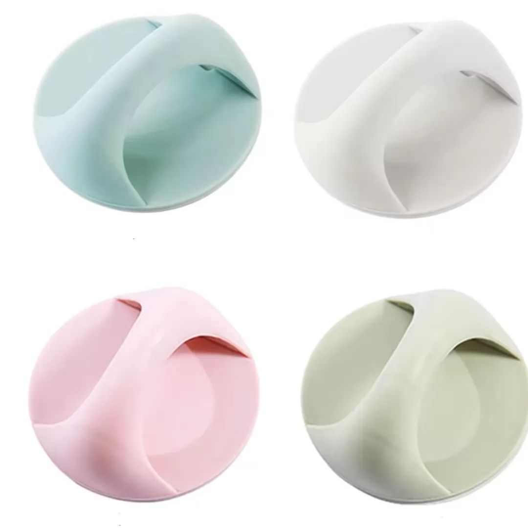 PUXADOR PARA MOVEIS AUTOADESIVO 6.56CMX6CM DE PLASTICO PP 4 PECAS-INTERPONTE