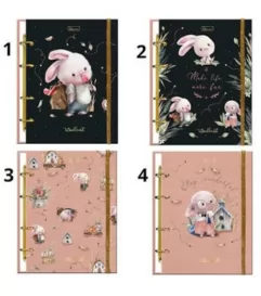 CADERNO COLEGIAL ARGOLADO CRIATIVO C/ ELAST 80FLS WOODLAND-CADERSIL