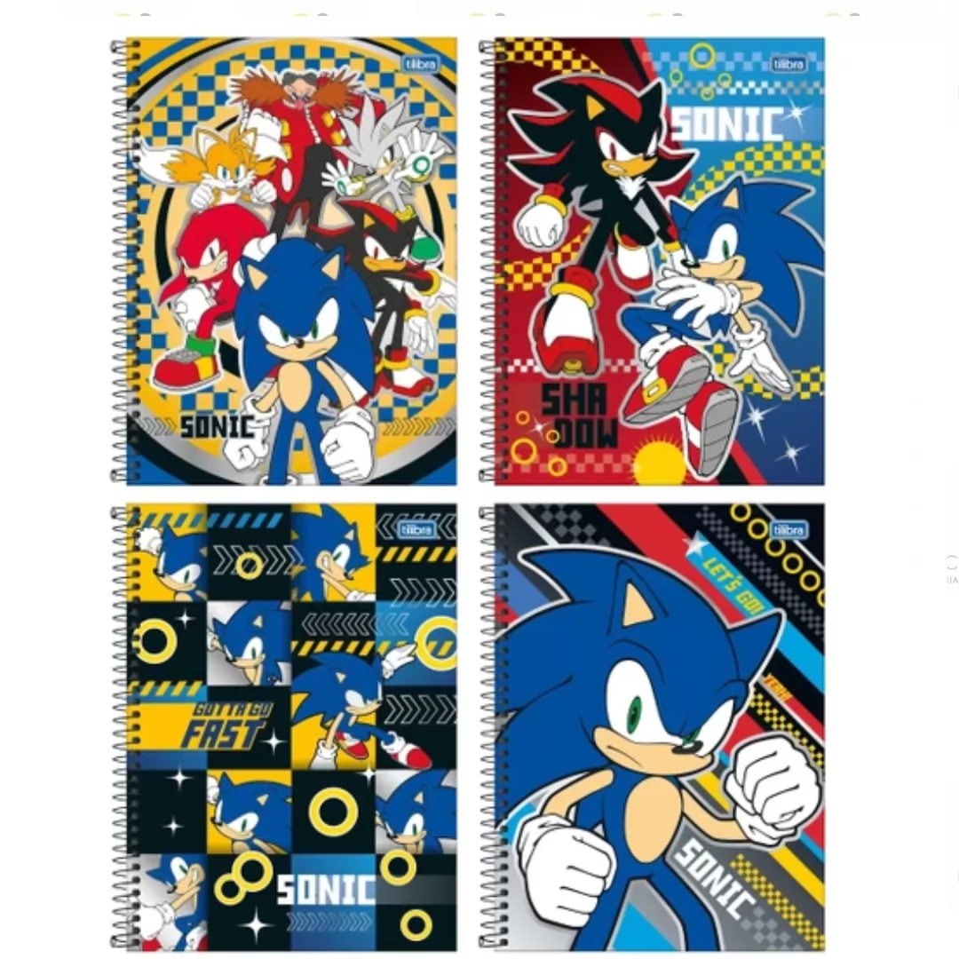 CADERNO ESP CD 1/4 SONIC 80FLS-TLIBRA
