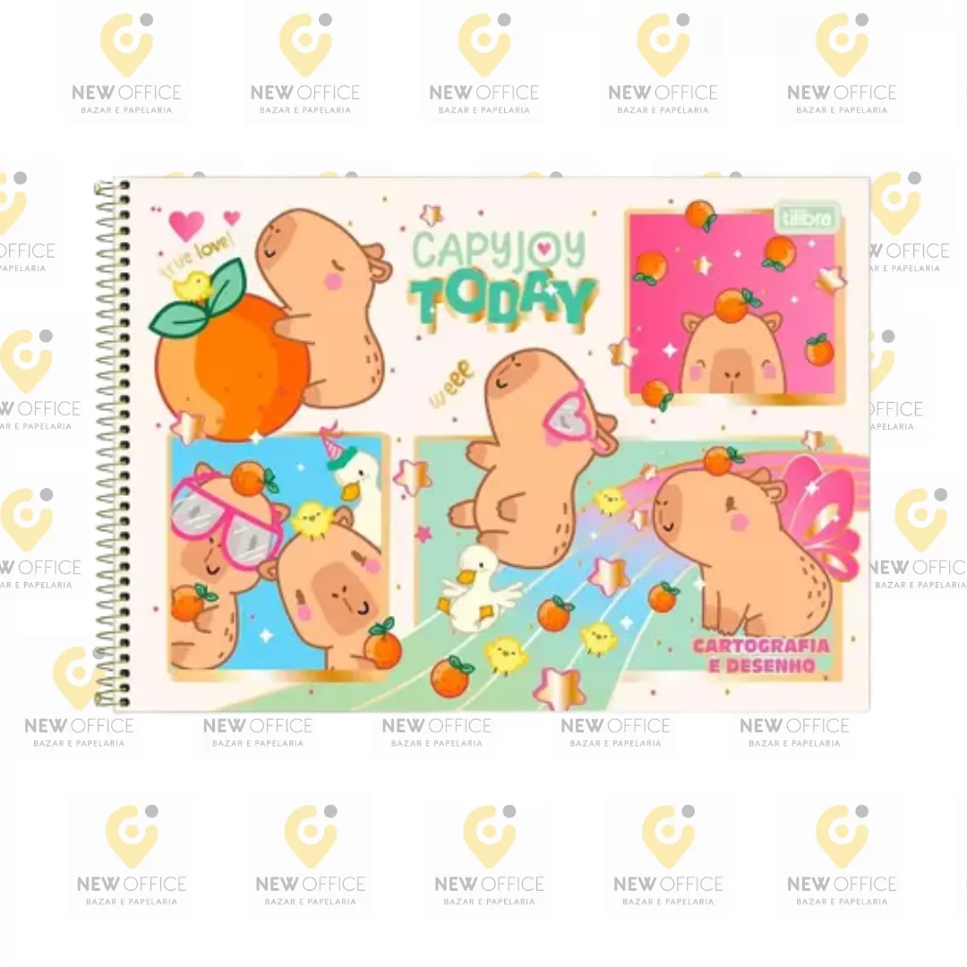 CADERNO BROCH CD CAPYCLUB 80FLS-TLIBRA