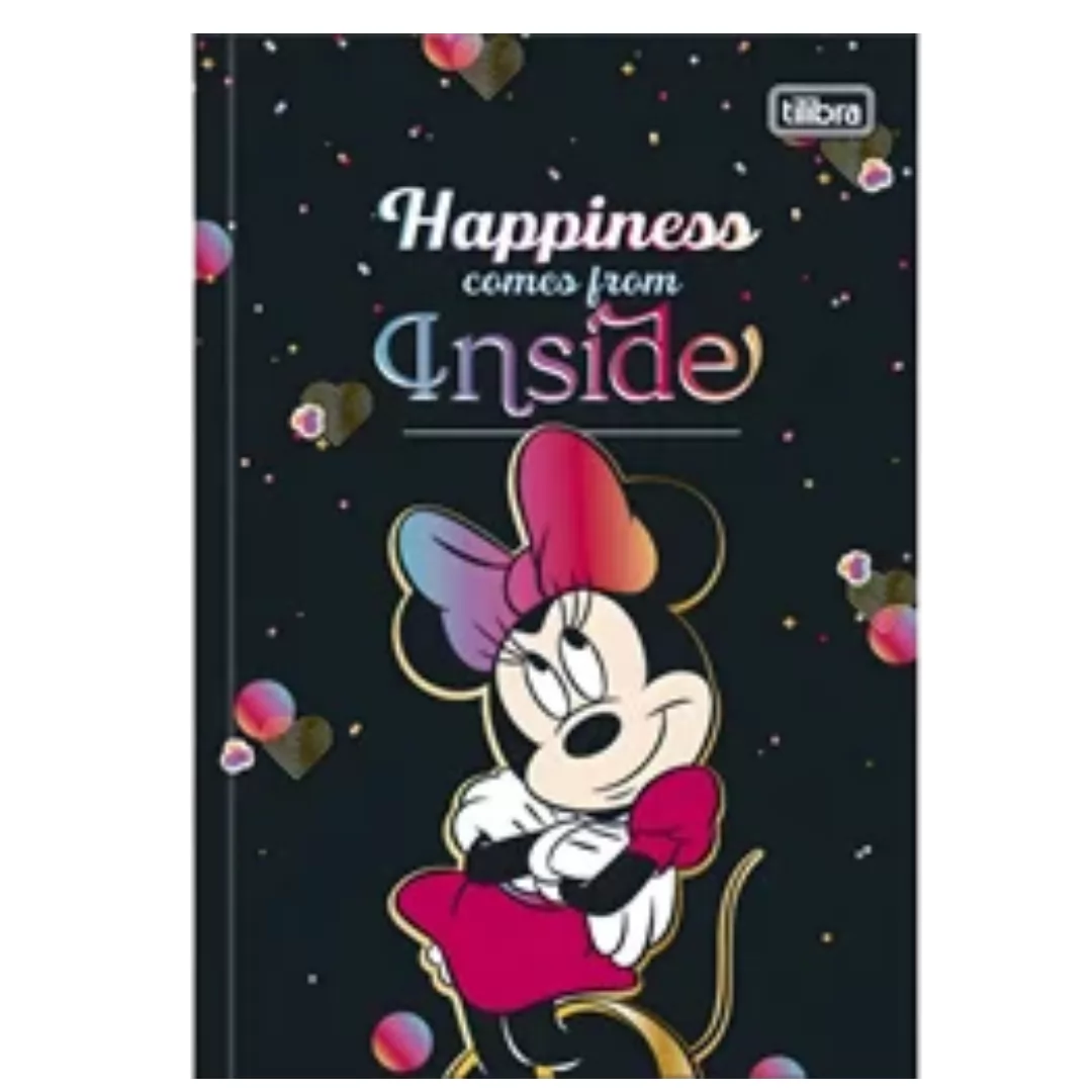 CADERNO  BROCH CD UN MINNIE 80FLS-TILIBRA