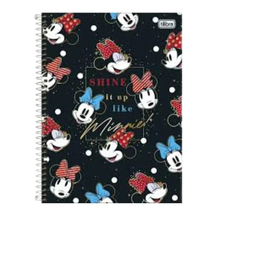 CADERNO  UNIV MINNIE CORE  80F-TILIBRA