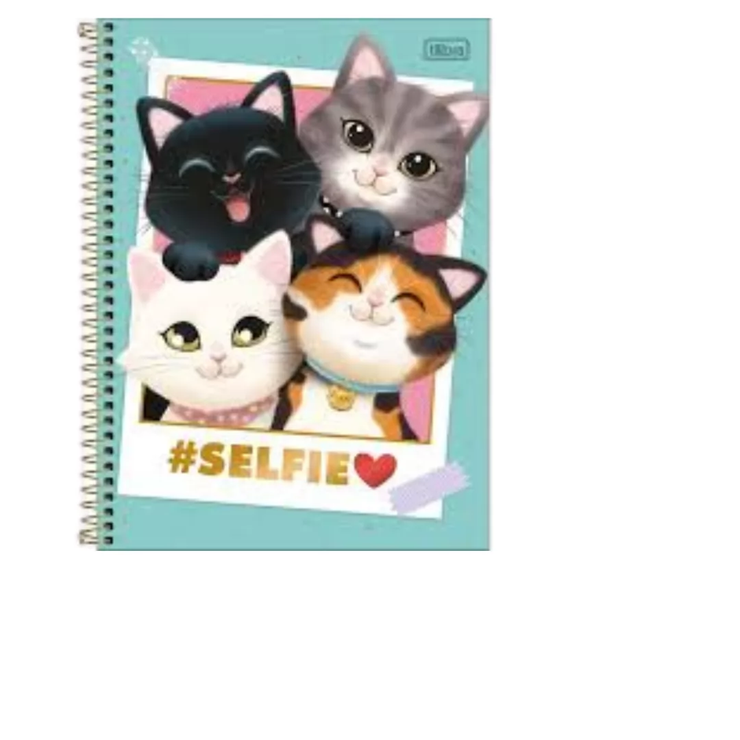 CADERNO UNIV PURRFECT CATS 80FLS-TILIBRA
